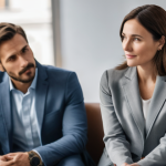 중독상담사 이력서와 자기소개서 작성법 - **Prompt:** A compassionate female addiction counselor, in her late 30s, dressed in a tasteful busin...