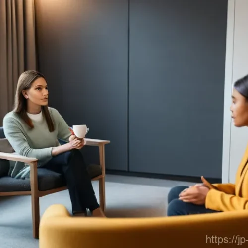 중독상담사의 면접 질문과 답변 요령 - **Prompt 1: Empathy in a Counseling Session**
    "A compassionate female addiction counselor, dress...