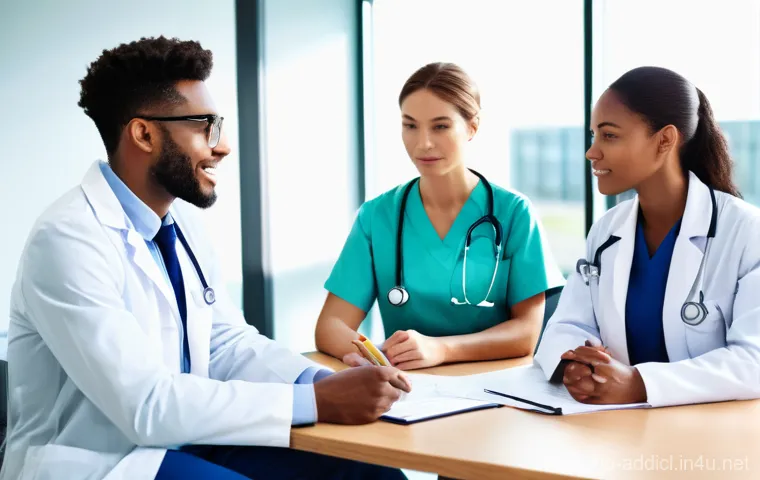 중독상담사의 면접 질문과 답변 요령 - **Prompt 2: Counselor's Reflection and Resilience**
"A male addiction counselor, appearing thoug... 중독상담사의 면접 질문과 답변 요령 - **Prompt 2: Counselor's Reflection and Resilience**
"A male addiction counselor, appearing thoug...